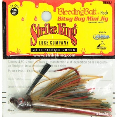 Strike King Bleeding Jig, Green Crawfish 004524324